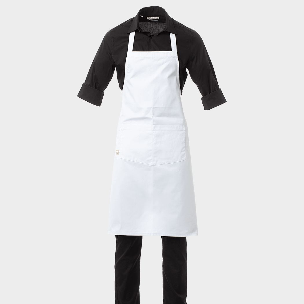 Șorț cu pieptar PAYPER BOUTIQUE WHITE