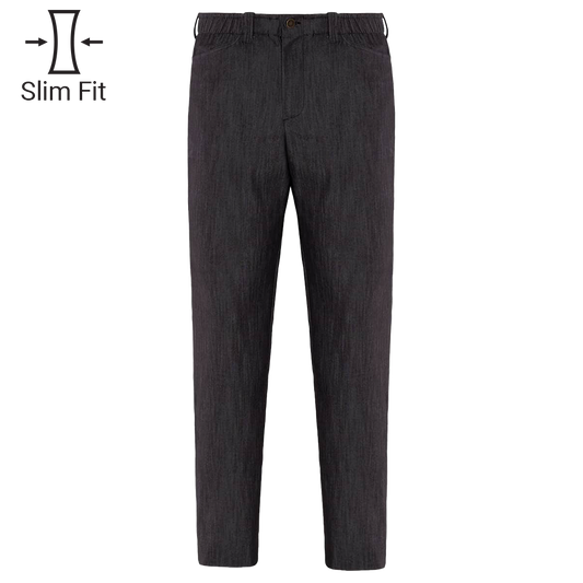Pantaloni de bucătar GIBLOR'S GIOVE NEGRU DENIM