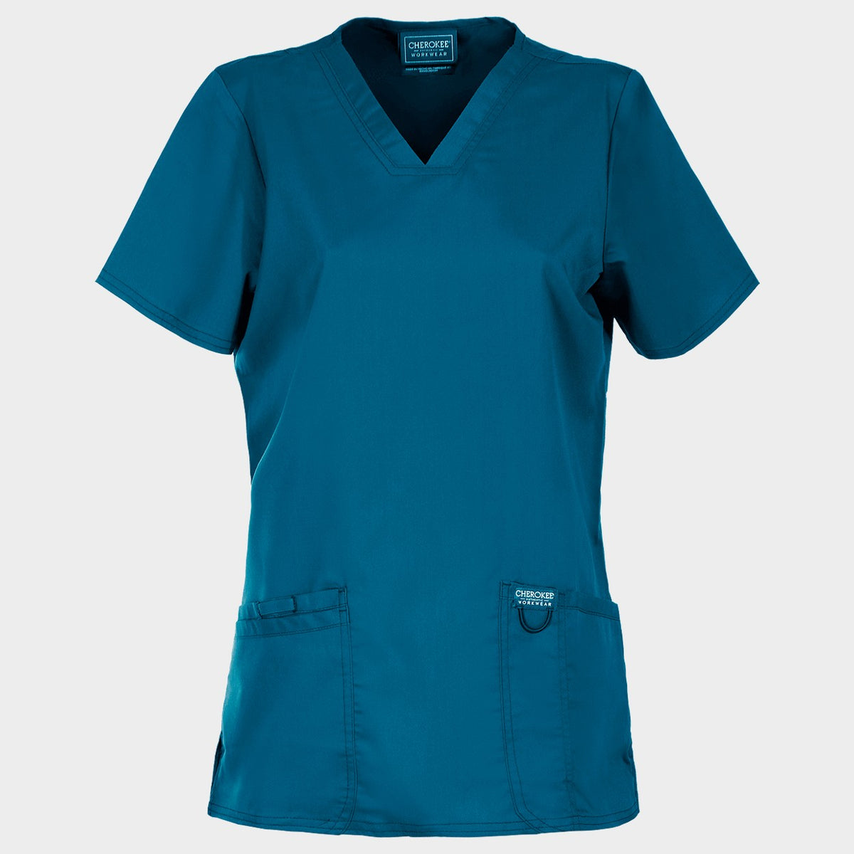 CHEROKEE V-NECK CARIBBEAN BLUE WWE620 Tunică medicală de damă