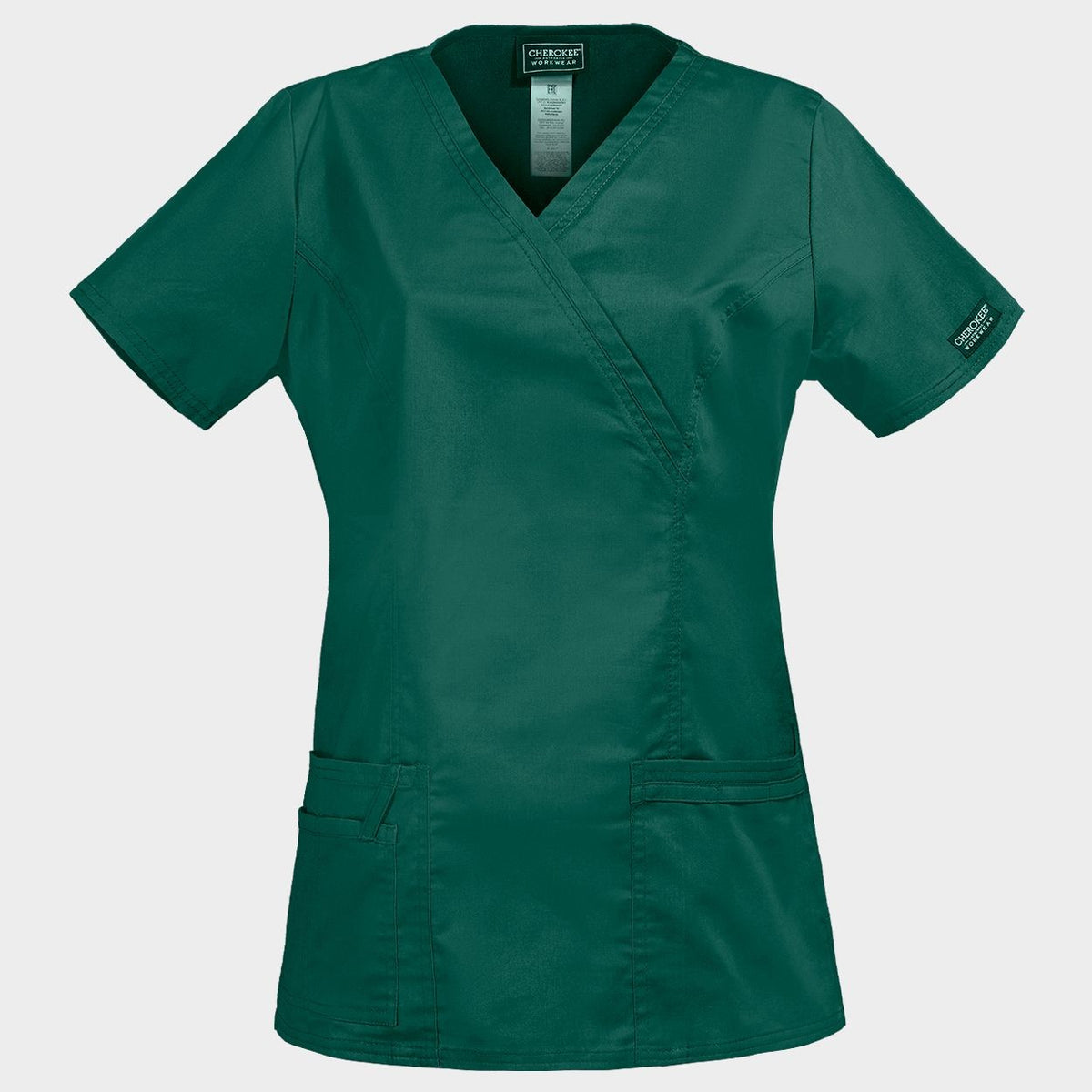 CHEROKEE WRAP NEGRU WWE4728 Tunică medicală pentru femei