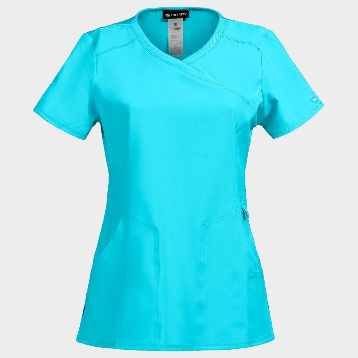 CHEROKEE WRAP TURQUOISE CKE2625A Tunică medicală pentru femei
