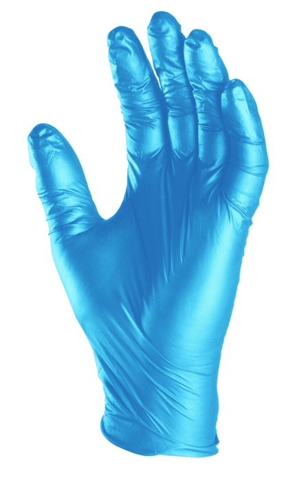 Mănuși de unică folosință din nitril COVERGUARD EURO-ONE BLUE NITRILE 35