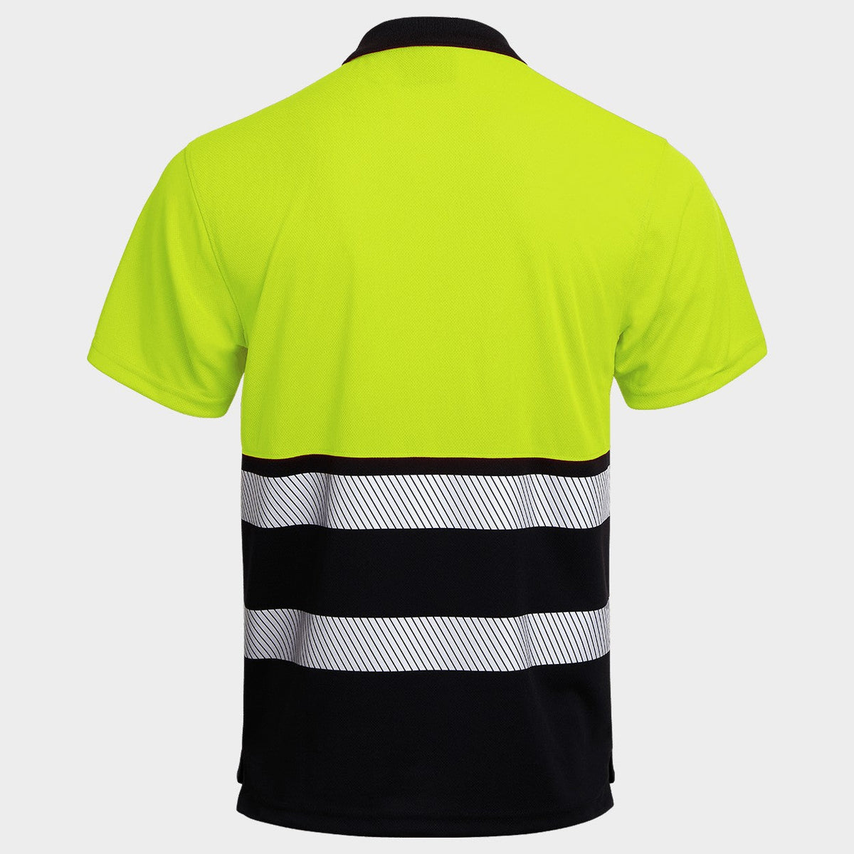 Polo tricou reflectorizant STENSO PRISMA HV GALBEN/NEGRU