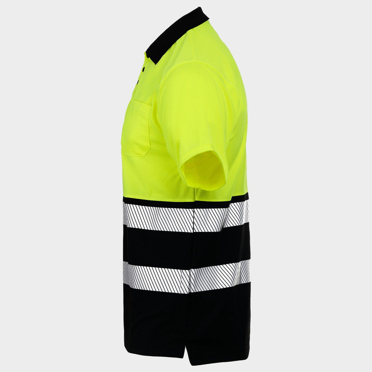Polo tricou reflectorizant STENSO PRISMA HV GALBEN/NEGRU