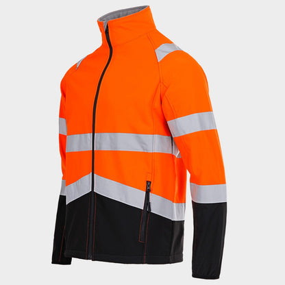 Jachetă reflectorizantă softshell STENSO NOBEL PORTOCALIU