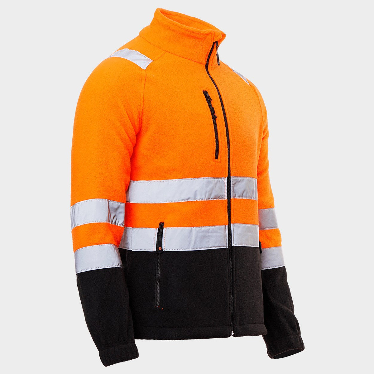 Hanorac reflectorizant STENSO PRISMA HV ORANGE FLEECE