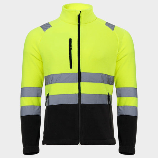 Hanorac reflectorizant STENSO PRISMA HV YELLOW FLEECE