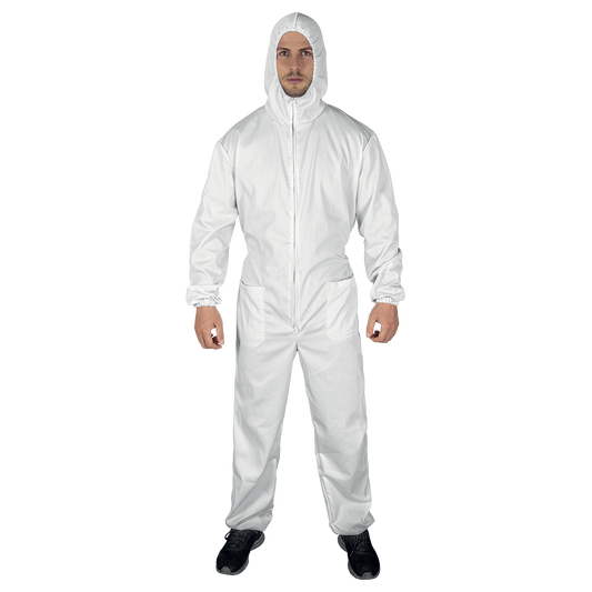 Combinezon cu glugă STENSO EASY COVER ALB