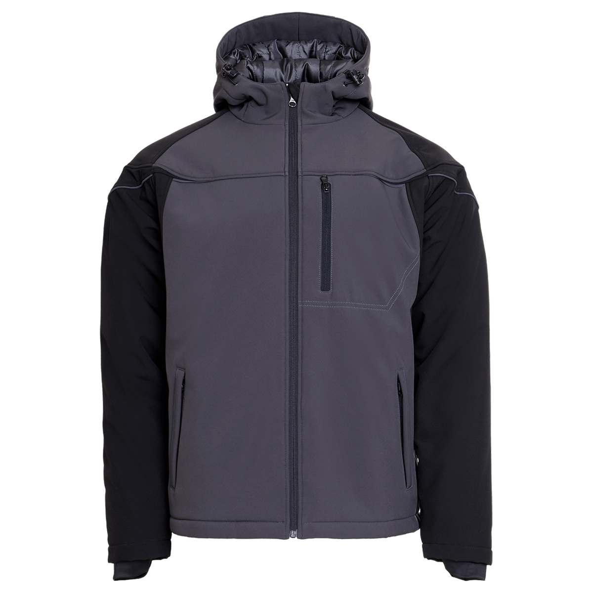Jachetă softshell STENSO PRISMA SOFTSHELL IARNA GRI ÎNCHIS/NEGRU