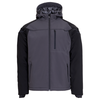 Jachetă softshell STENSO PRISMA SOFTSHELL IARNA GRI ÎNCHIS/NEGRU