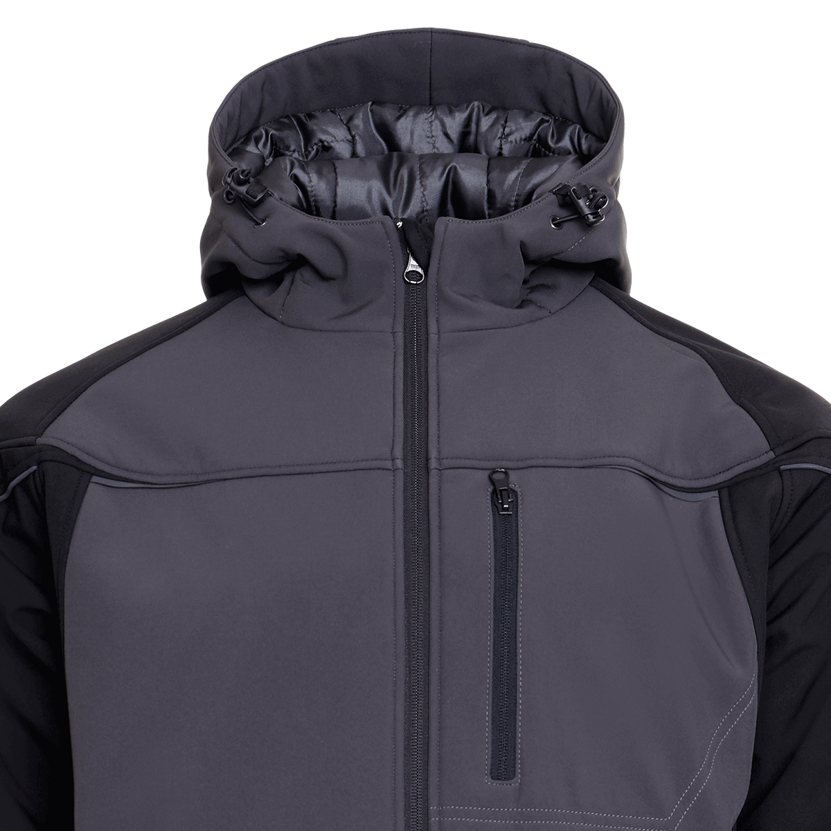 Jachetă softshell STENSO PRISMA SOFTSHELL IARNA GRI ÎNCHIS/NEGRU