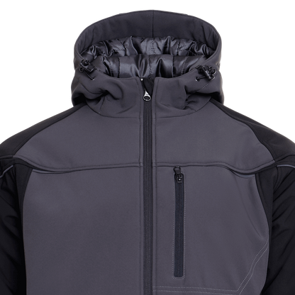 Jachetă softshell STENSO PRISMA SOFTSHELL IARNA GRI ÎNCHIS/NEGRU