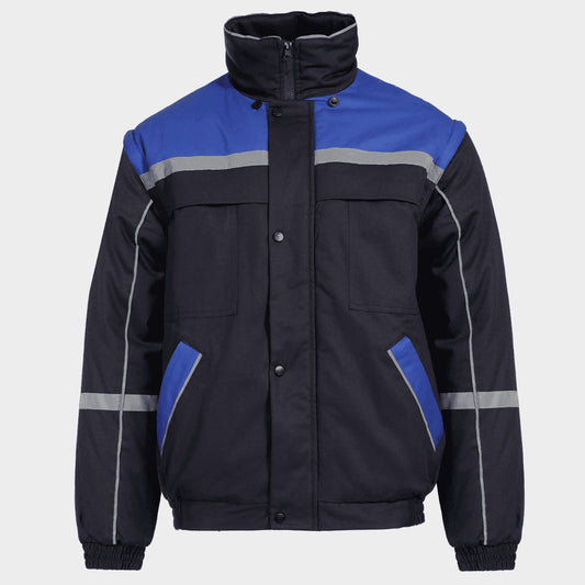 Geacă cu mâneci detașabile STENSO COLLINS COTTON BLUE JACKET