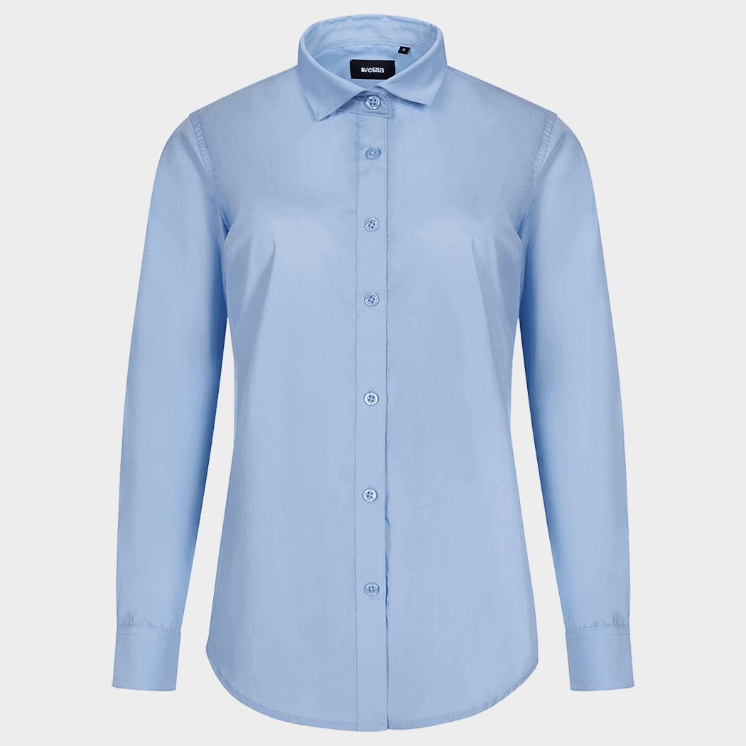 Cămașă cu mânecă lungă de damă VELILLA LIGHT BLUE