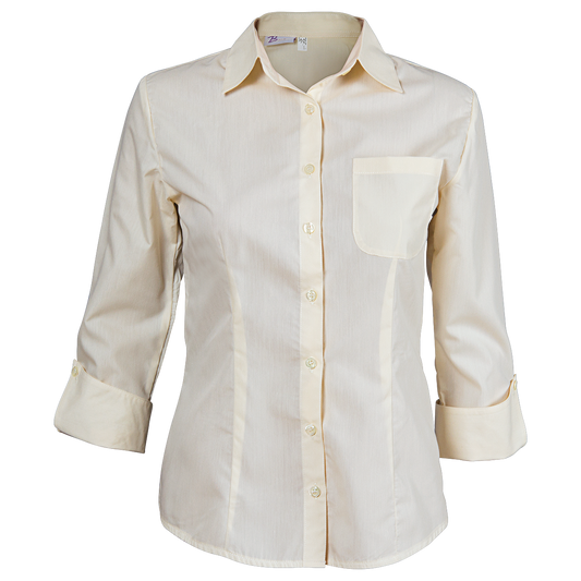 Cămașă pentru femei cu mâneci 3/4 BEUNIQUE CAMISA ȘAMPANIE