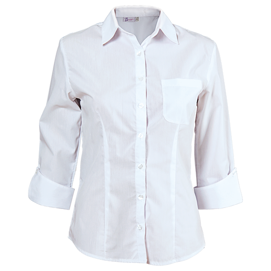 Cămașă pentru femei cu mâneci 3/4 BEUNIQUE CAMISA ALB