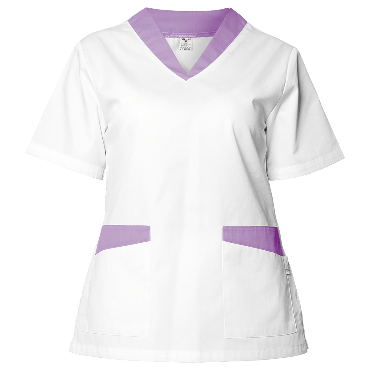 Tunică medicală pentru femei BEUNIQUE FABIANA ALB/VIOLET