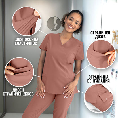 Tunica medicală de damă BEUNIQUE NOBBY MAUVE