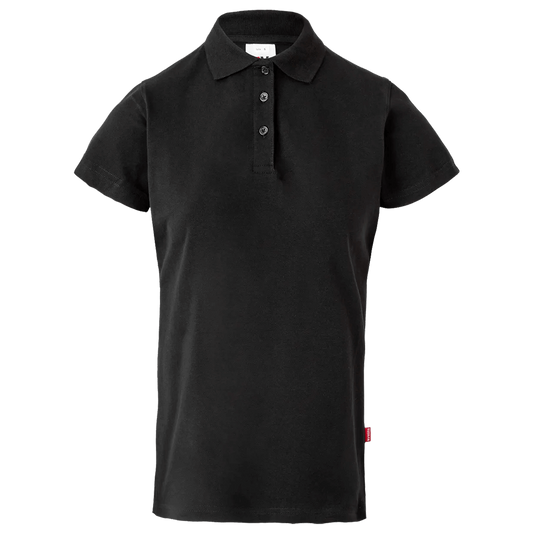 Tricou dama cu guler VELILLA NEGRU