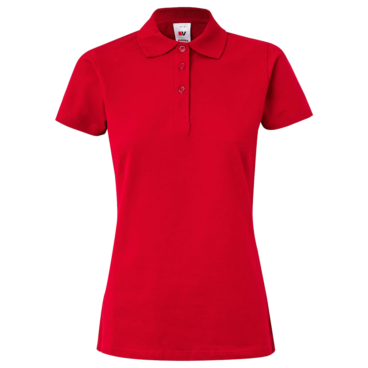 Tricou dama cu guler VELILLA ROȘU