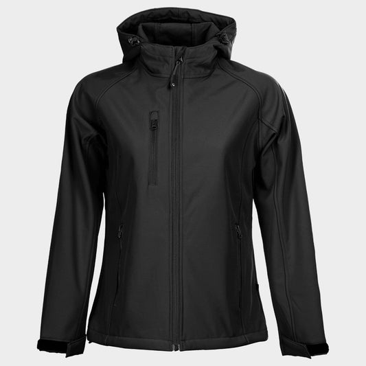 Jachetă softshell de dame STENSO REEF NEGRU