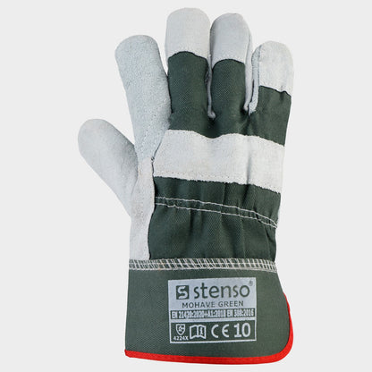 Mănuși din piele și material textil STENSO MOHAVE VERDE