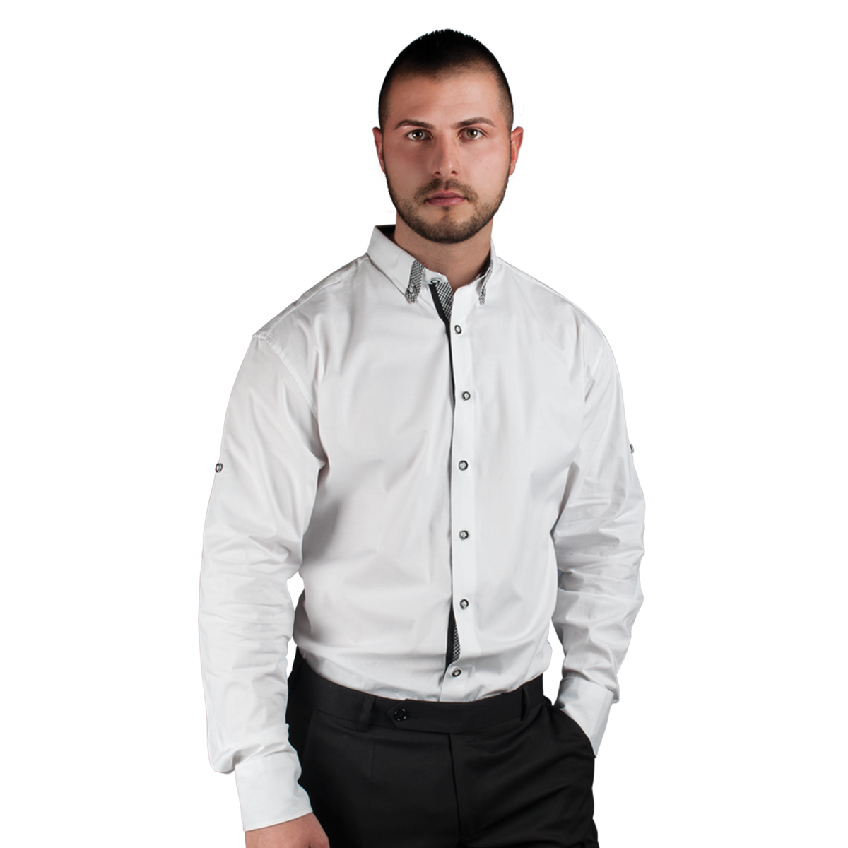 Cămașă pentru bărbați BEUNIQUE ALBERTO ALB