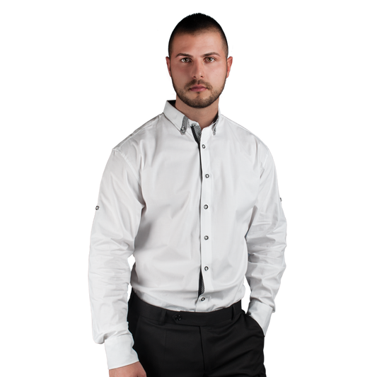 Cămașă pentru bărbați BEUNIQUE ALBERTO ALB