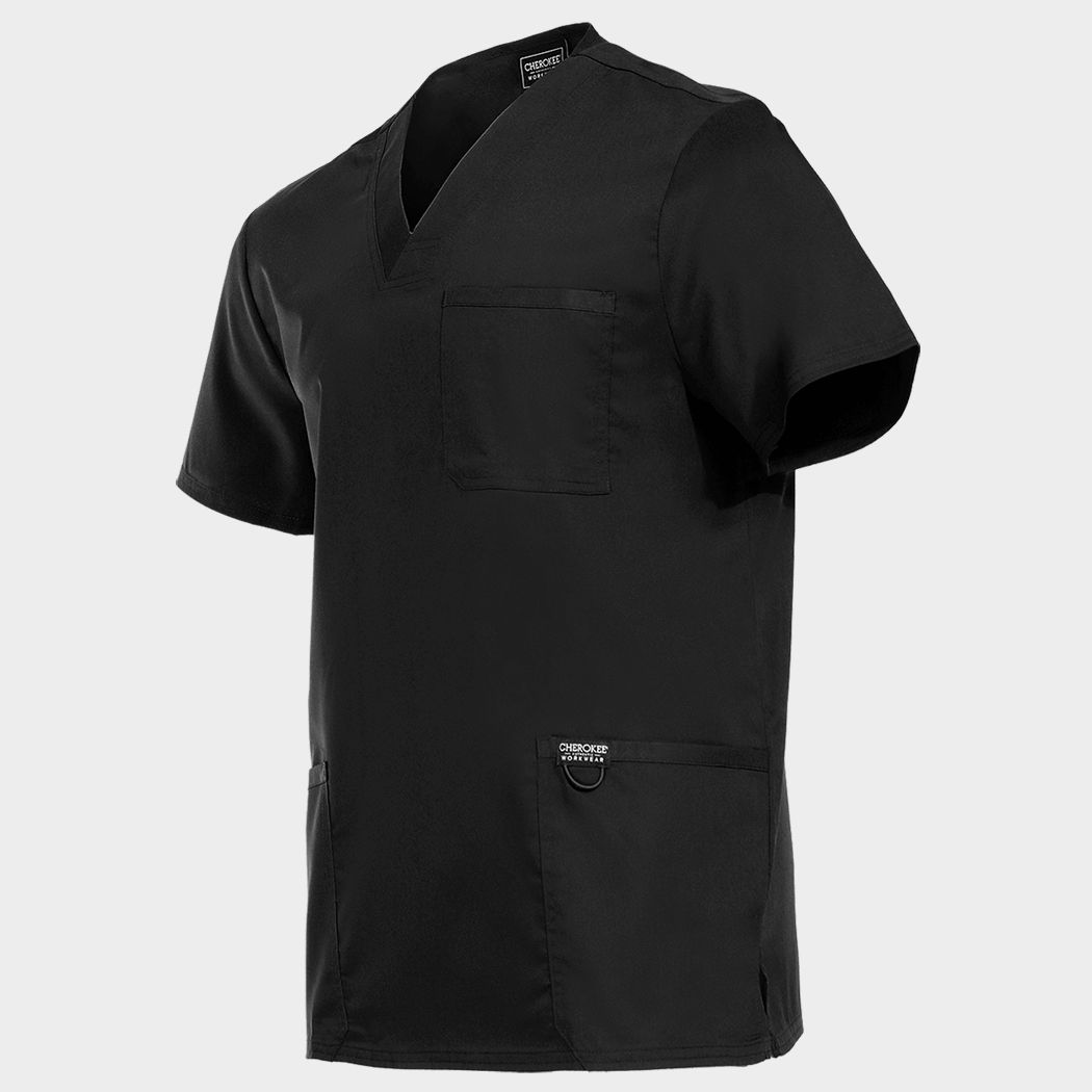 Tunică medicală de bărbat CHEROKEE V-NECK NEGRU WWE670