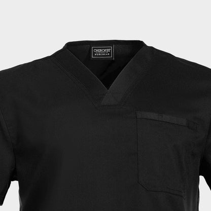 Tunică medicală de bărbat CHEROKEE V-NECK NEGRU WWE670