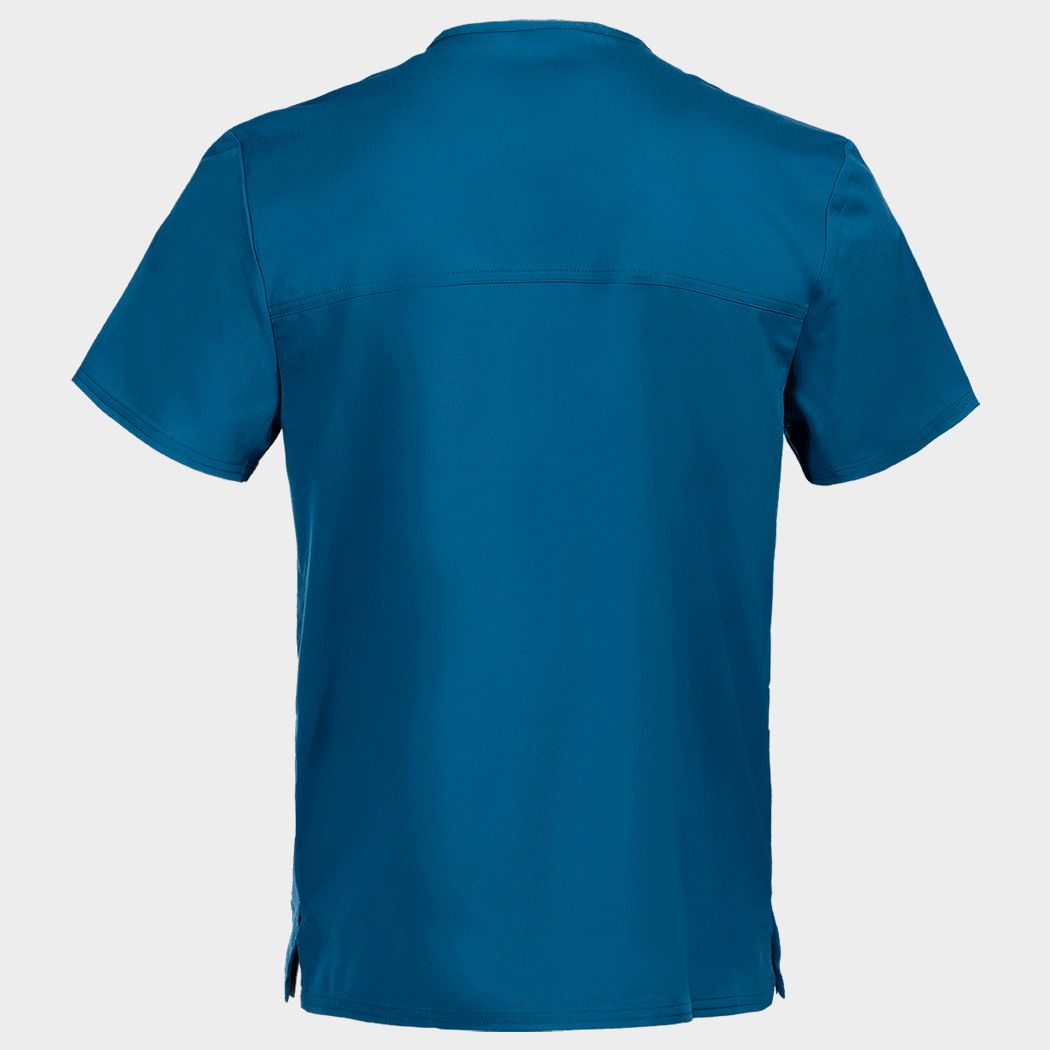 Tunică medicală de bărbat CHEROKEE V-NECK CARIBBEAN BLUE WWE670