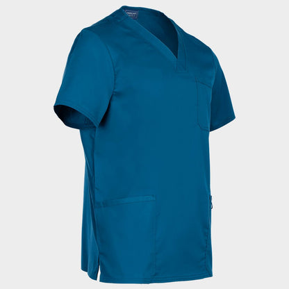 Tunică medicală de bărbat CHEROKEE V-NECK CARIBBEAN BLUE WWE670