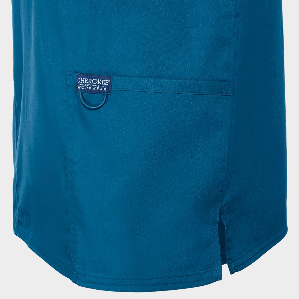 Tunică medicală de bărbat CHEROKEE V-NECK CARIBBEAN BLUE WWE670