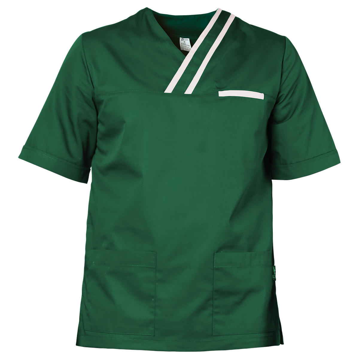 Tunică medicală pentru bărbați BEUNIQUE OLIVER VERDE/ALB