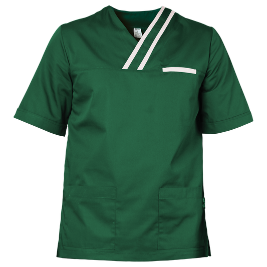 Tunică medicală pentru bărbați BEUNIQUE OLIVER VERDE/ALB