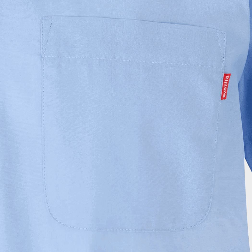 Cămașă cu mânecă scurtă de bărbați VELILLA LIGHT BLUE
