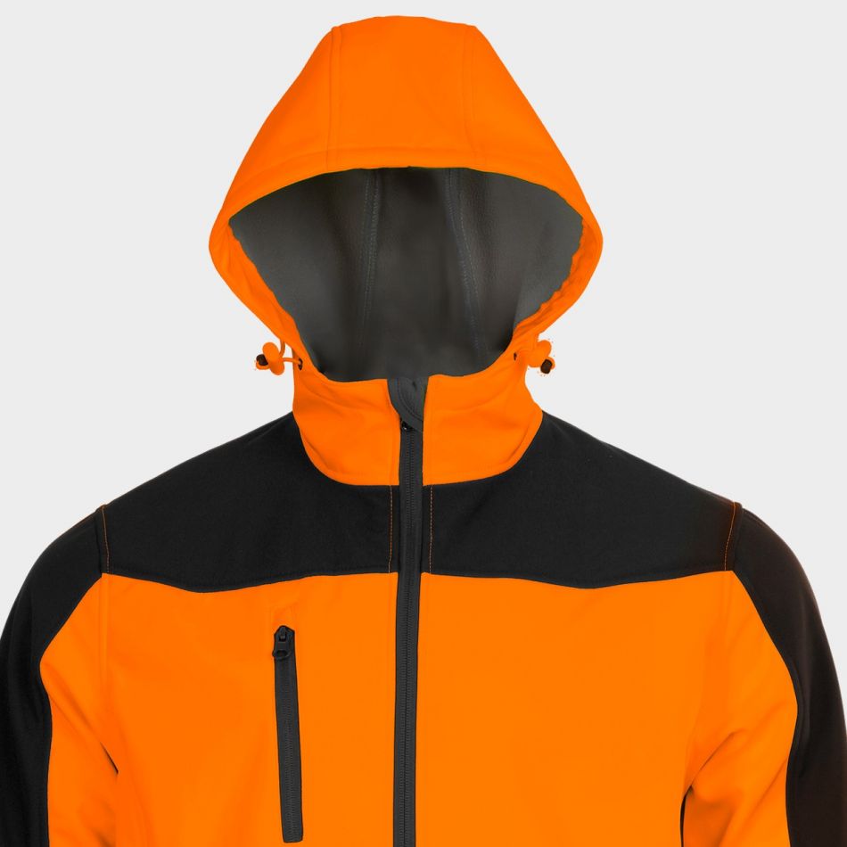 Jachetă softshell reflectorizantă, impermeabilă, cu căptușeală din fleece, Nobel 2.0 Orange