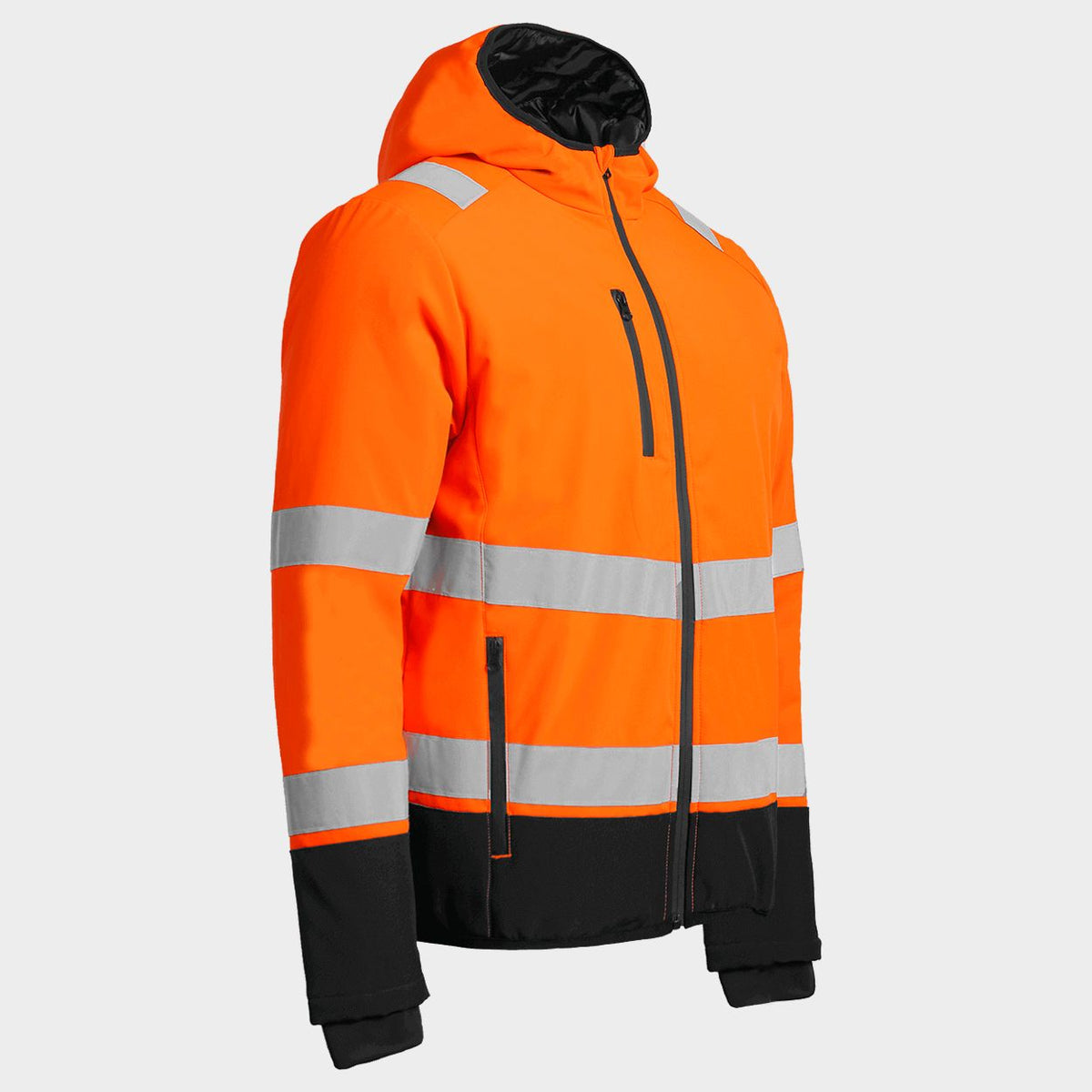 Jachetă de lucru căptușită STENSO REEF PAD HV SOFTSHELL ORANGE
