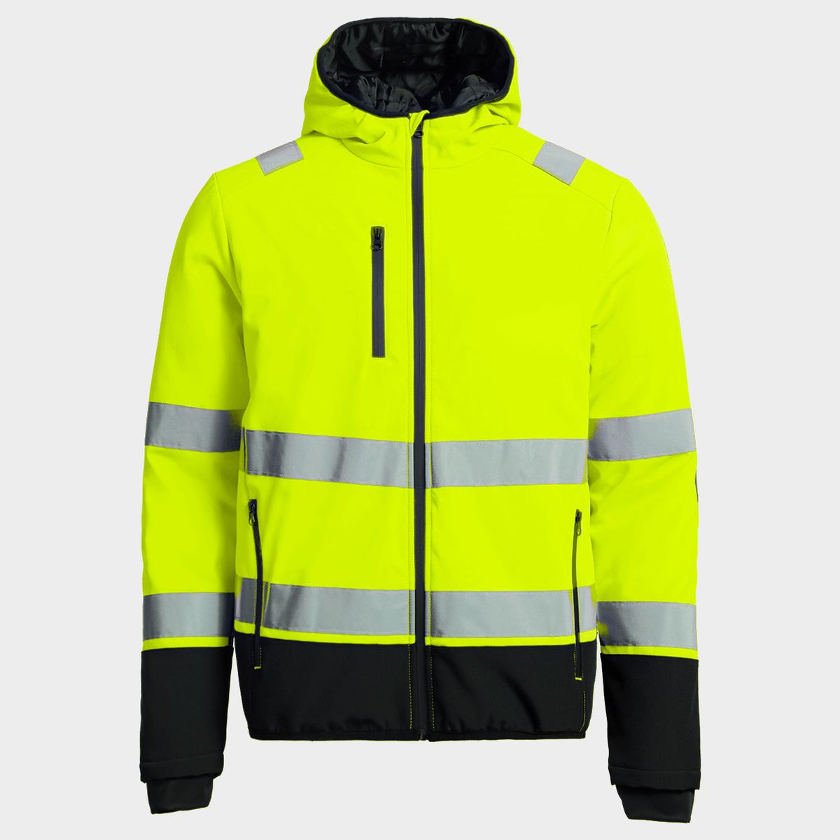 Jachetă de lucru căptușită STENSO REEF PAD HV SOFTSHELL YELLOW
