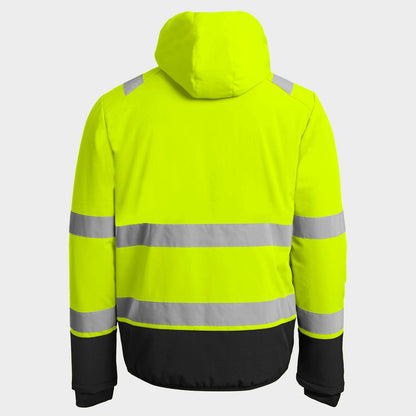 Jachetă de lucru căptușită STENSO REEF PAD HV SOFTSHELL YELLOW