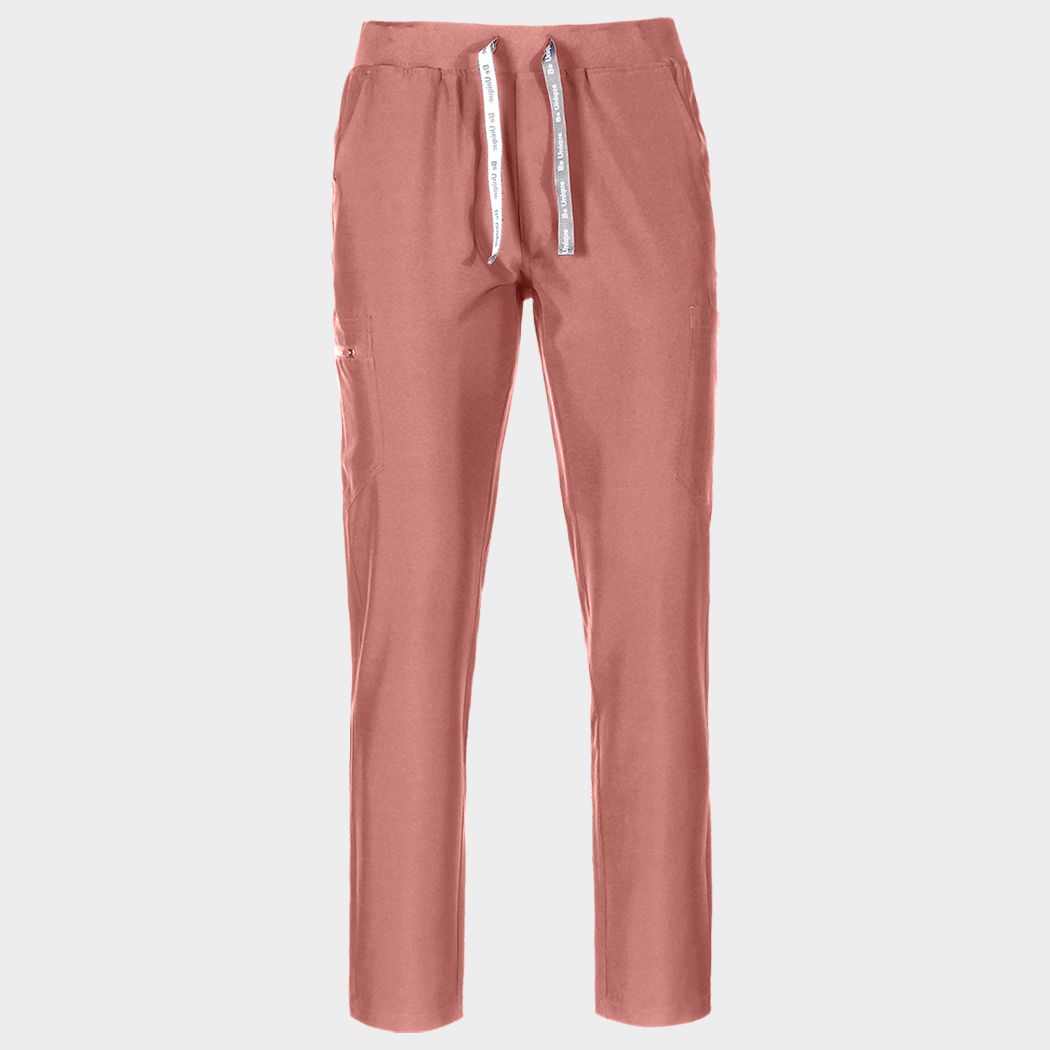 Pantaloni BEUNIQUE NOBBY STRAIGHT MAUVE