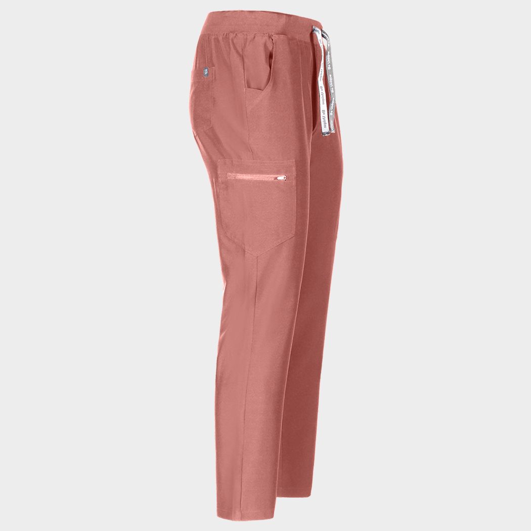 Pantaloni BEUNIQUE NOBBY STRAIGHT MAUVE