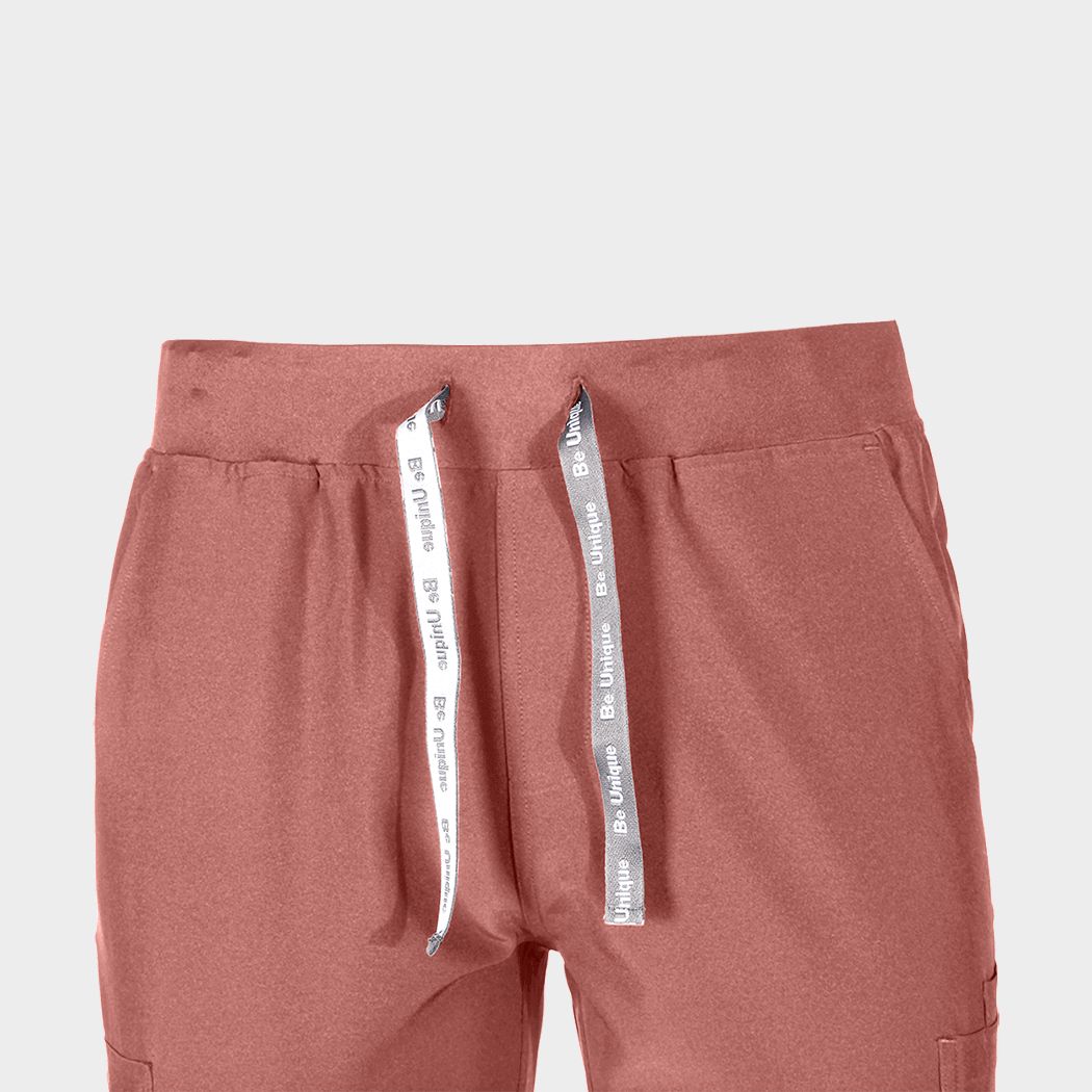 Pantaloni BEUNIQUE NOBBY STRAIGHT MAUVE
