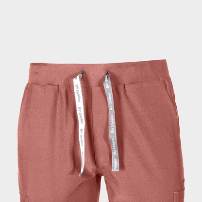 Pantaloni BEUNIQUE NOBBY STRAIGHT MAUVE