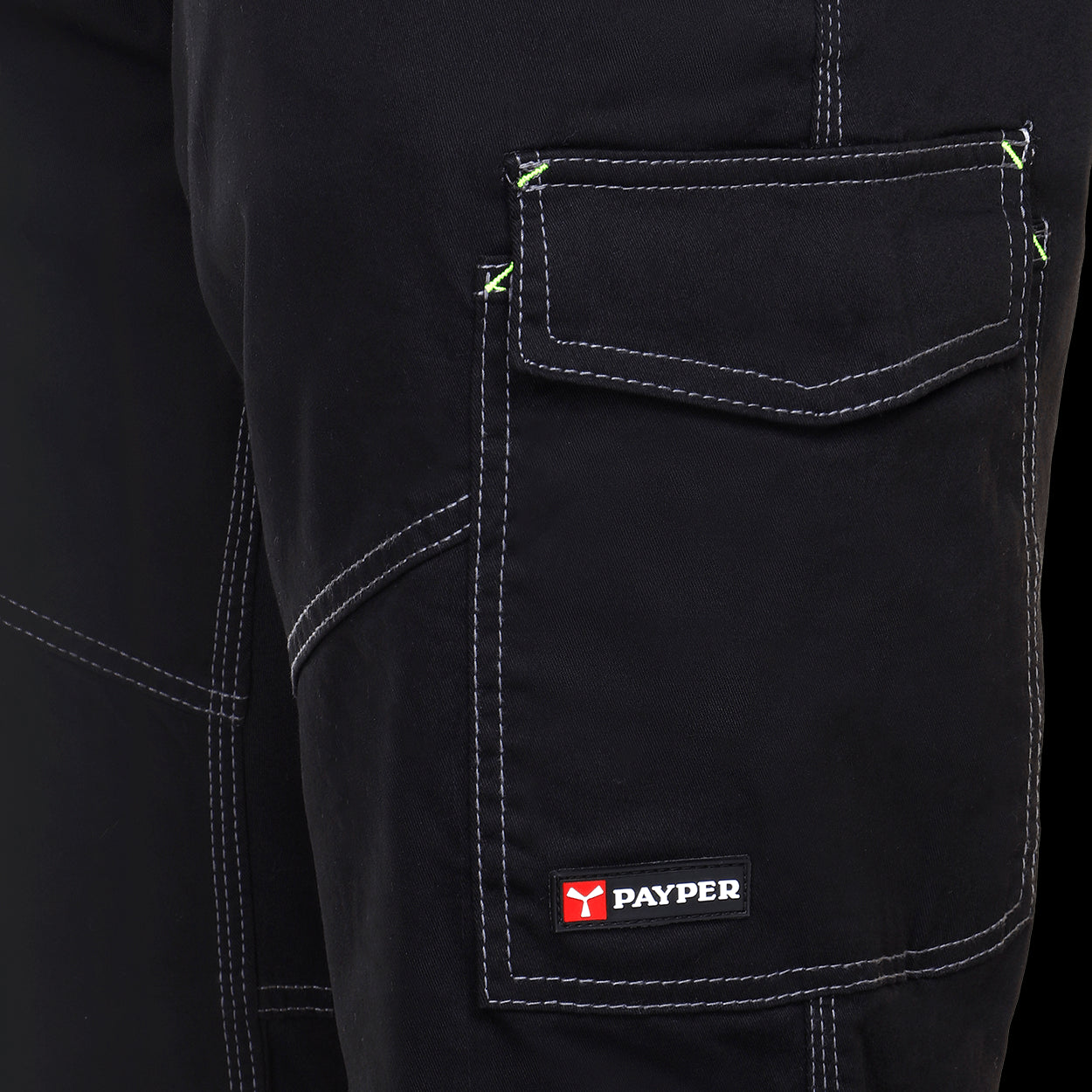 PAYPER WORKER STRETCH NEGRU Pantalon de lucru