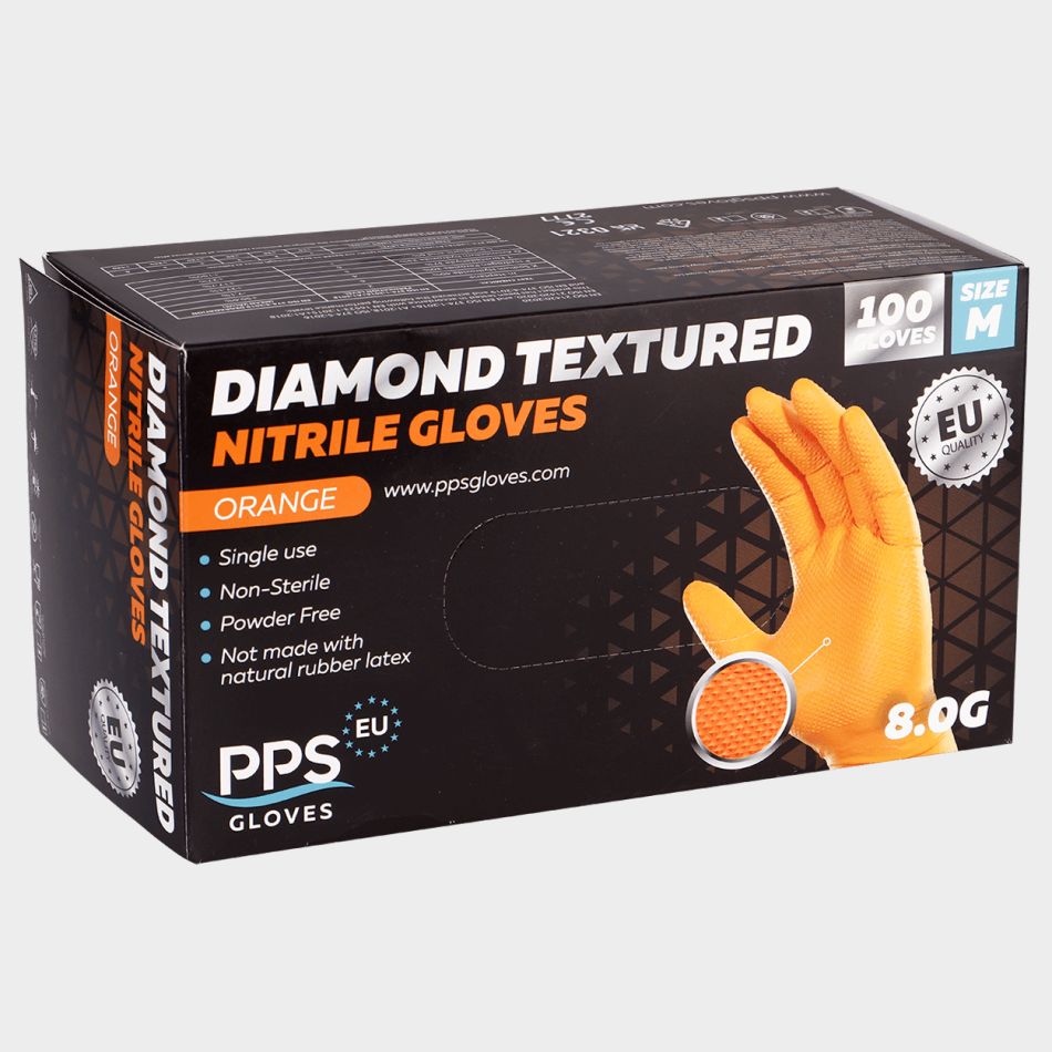 Mănuși de nitril PPS DIAMOND GRIP PF