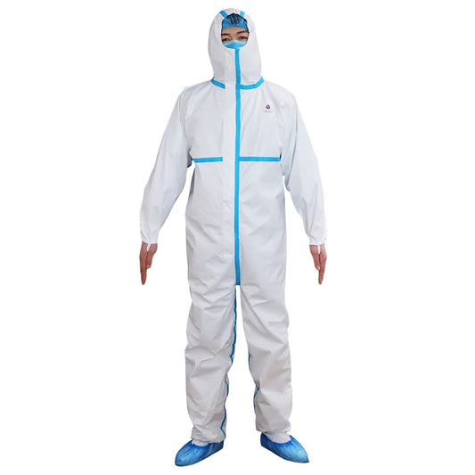 Combinezon de protecție cu glugă STENSO COVERALL ALB TYPE 3, 4