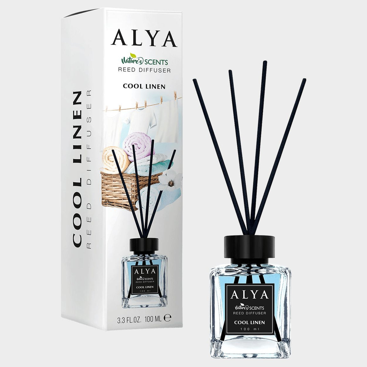 Difuzor cu bețișoare STENSO ALYA REED DIF Cool Linen