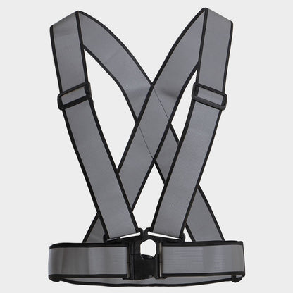 Centură reflectorizantă tip ham STENSO REFLECTIVE ELASTIC 2.0 HV BLACK