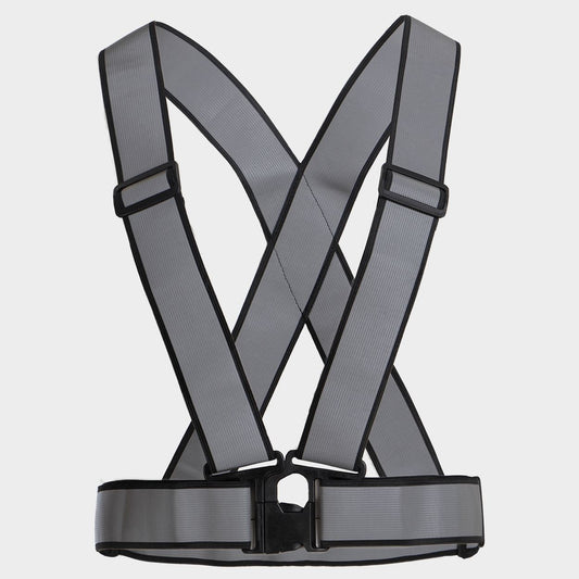 Centură reflectorizantă tip ham STENSO REFLECTIVE ELASTIC 2.0 HV BLACK